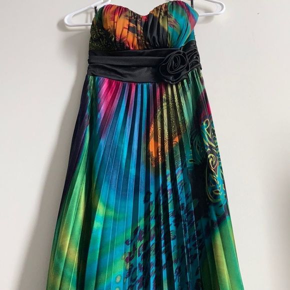 Formal Strapless Multi Colored Dress - Prom - Homecoming - Picture 5 of 10